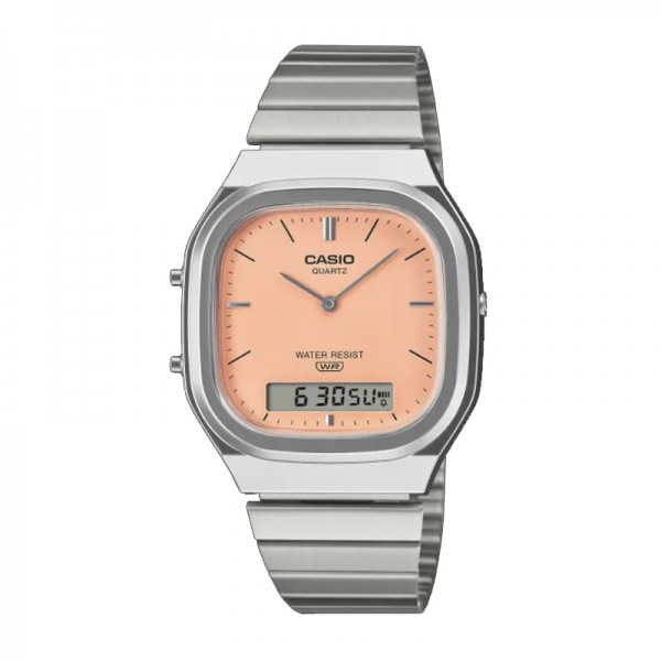 Casio AQ-240E-4ADF Silver Peach Vintage